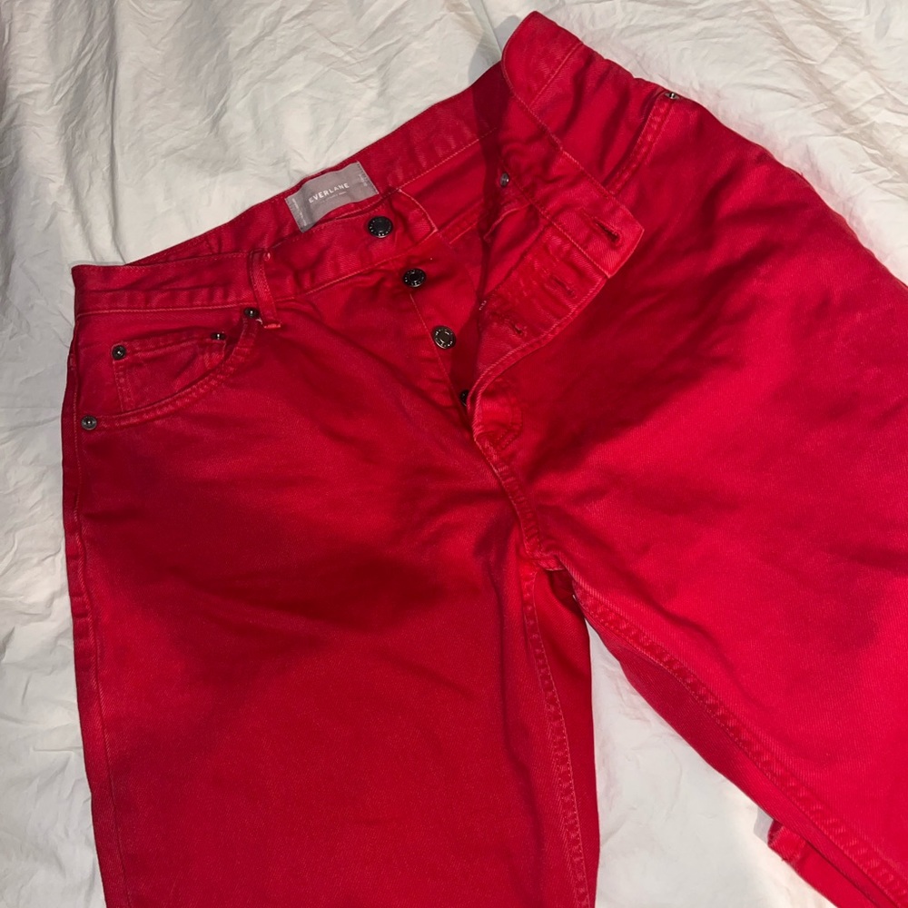 Everlane 90s cheeky jean RED 30”